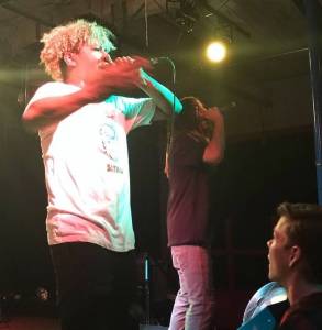 Kung Foo Grip&rsquo;s Greg Cypher (left) and F is H entertain the Old Fire House crowd at a 25th anniversary gig. Courtesy photo