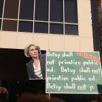 Betsy DeVos’ Bellevue visit on education reform draws hundreds of protesters