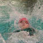 Redmond&rsquo;s Kristen Harper competes in the 100-yard backstroke. Andy Nystrom/Redmond Reporter