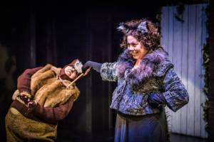 Kate Young and Cristin Fenzel star in SecondStory Repertory&rsquo;s production of &ldquo;The Fluffy Tale of Adventure,&rdquo; which runs through Nov. 12 at 7325 166th Ave. N.E. Ste. F250 in Redmond Town Center. Book by Kate Swenson, music and lyrics by John Allman and based on the original story by Mark Chenovick and Jen Klos. The show features a curious kid, a sheep and a half-squirrel-half-wolf creature called The Squolf who find confidence in their new friendship and use their unusual talents to save the village of Peanut Woolhaven from destruction. For information, visit www.secondstoryrep.org. Courtesy of Michael Brunk / nwlens.com