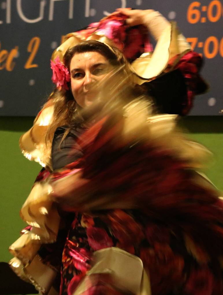 An Ivan-da-Marya Russian dancer twirls at Redmond Town Center.