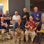 Members of Emerald Heights Wooden Toys for Charity group display their handiwork. Courtesy photo