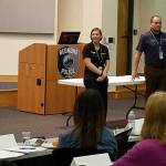 The Redmond Police Department kicked off its 2018 Citizens Academy on Jan. 18. The opening class featured a building tour and information on its hiring procedures. Pictured are, from left to right, Cpt. Ron Harding, Volunteer Program Coordinator Nicole Rogers, Crime Prevention Coordinator Dave Merkle and Mayor John Marchione. The 12-week class will feature a plethora of topics, including K-9, traffic and crime-scene investigation. All attendee spots are filled. Courtesy of James Perry