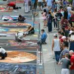 Project grant funds launched the inaugural Pacific NW Chalk Fest in Redmond Town Center. More than 53,000 people attended the event. Courtesy photo