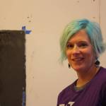 Sherri Gamble uses plaster to create molds of hands and colorful paintings. Her work is on display at VALA Eastside. Aaron Kunkler/Redmond Reporter