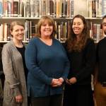 From left to right, Eastside Catholics Piper Deardorff, Aimee ODonnell, Erin Weaver, Amanda Longo of Redmond and Sean Henderson. Courtesy photo