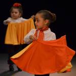 At the forefront, Luciana Perez holds her torero cape. Courtesy of Shaffer White