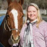 Volunteer Jennifer Anderson with SAFE horse Nashville. Photo courtesy of Jessica Farren