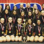 Redmond Highs dance team, from left to right, back row: Lorelei Thaler, Amanda Alvis, Selene Monticello, Caroline Moore, Makenzie Snow, Evelyn Arnquist, Jamesyn Gray, Meera Hoar and Ava Williamson; middle row: assistant coach Doreen Blanding, Deryni Mahoney, Addy Pineda, Roshni Matthews, Angel Daza, Ruby Galicia, Kaitlyn Brown, Jocelyn Leiter and head coach Natalie Carpenter; front row: lieutenant Mallory Ekman, lieutenant Jessica Blanding, captain Jaime Wilkinson, captain Ana Baldner, captain Vanshika Kumar and lieutenant Bethany Mumford. Courtesy photo