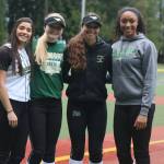 Redmond High Mustangs, from left, Mara Kipnis, Camille Eaton, Audrey Walker and Kiki Milloy. Andy Nystrom / staff photo