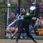 Kaia Bradford connects on a double. Andy Nystrom / staff photo