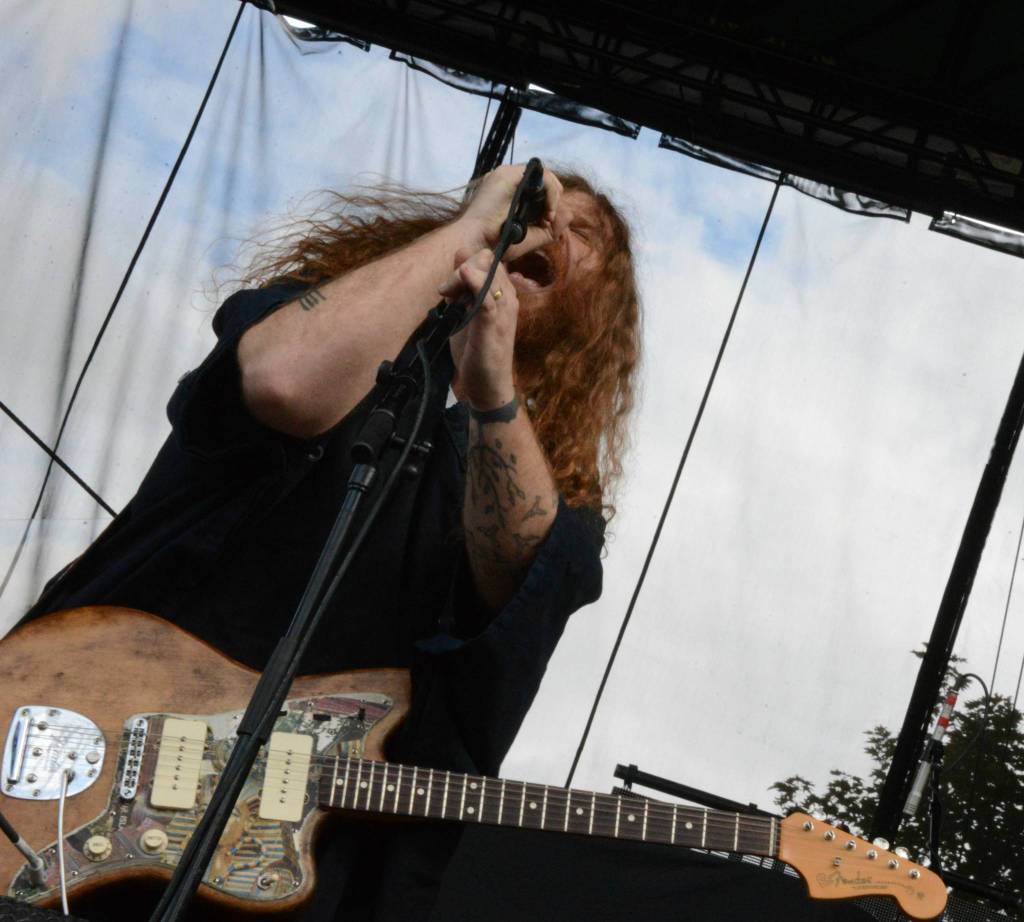 Phil Pirrone leads opener JJUUJJUU through its spacey set. Photo courtesy of Cat Rose