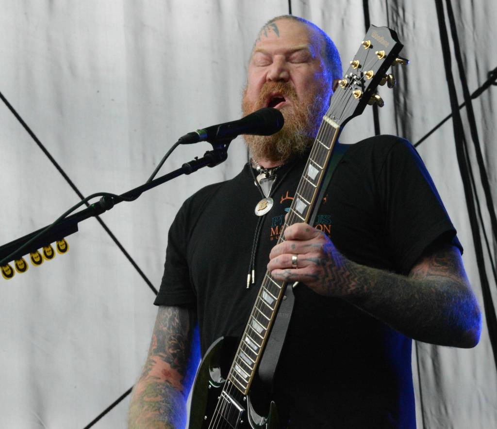 Brent Hinds growls it up for Mastodon. Photo courtesy of Cat Rose