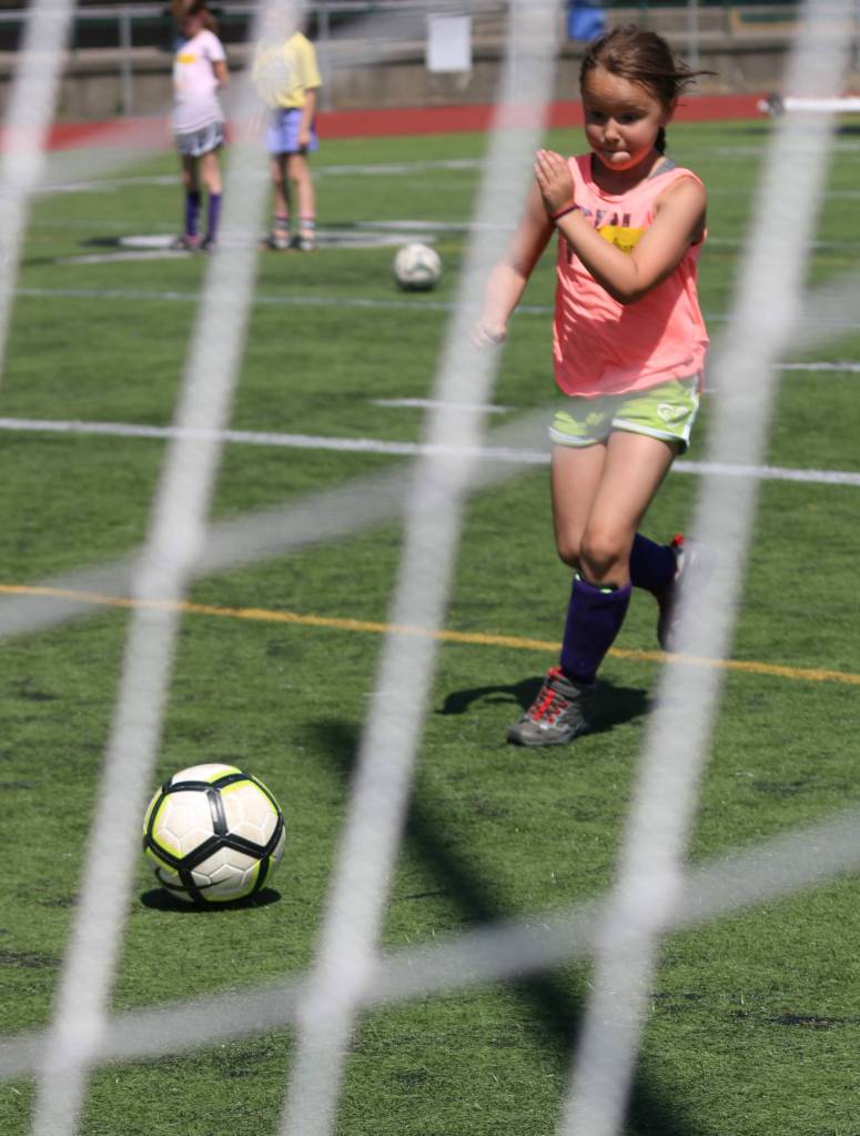 There was plenty of goal scoring at camp. Andy Nystrom / staff photo