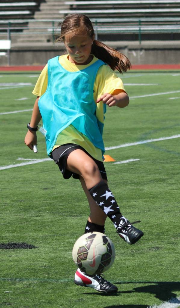 Ball control was a key element at the camp. Andy Nystrom / staff photo