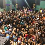 A throng of players attend the Junior Softball World Series Girls Night Out on July 30 in Kirkland. This is an evening for playersonly to eat, socialize, do arts and crafts, play games and get to know players from different cultures and ethnic backgroundsfrom around the world. No cell phones were allowed. Courtesy of Kelli Landers