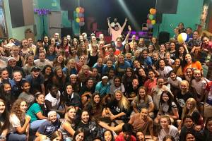 Softball players score with Girls Night Out