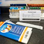 An example of a DNA collection test used at Any Lab Test Now in Everett. Olivia Vanni/staff photo