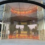 This pavilion, the work of artist Jill Anholt, Fabrication Specialties, structural designer Arup and Mid-Mountain Contractors, Inc, is the centerpiece of Downtown Park. Photo courtesy of the city of Redmond