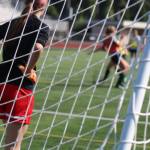 The scene from behind a goal at Redmond Highs Aug. 28 practice. Andy Nystrom / staff photo
