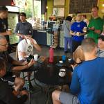 F3 members often meet for coffee after workouts as part of the community-building aspect of the group. Photo Courtesy of Brian Dilfer Gawthrop