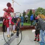 Performers from Lucia Neares Theatrical Wonders helped the city of Redmond celebrate the opening of Downtown Park. Samantha Pak/staff photo