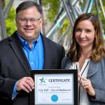 Redmond’s City Hall receives champion level EnviroStars status