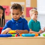 Creative play is just one of the many fun activities at Kiddie Academy.