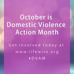 Mayor John Marchione urged all residents to speak out against domestic violence and support LifeWires efforts to prevent and end domestic abuse, on Oct. 2. Photo courtesy of LifeWire.