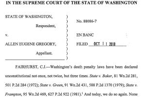 State Supreme Court strikes down death penalty
