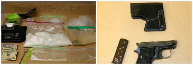 A search of the suspects residence yielded nearly a pound of meth, almost 20 grams of heroin and a large amount of cash during this February Pro-Act bust. Police also found a loaded handgun in his vehicle. Courtesy of the Redmond Police Department