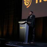 Ronald George, a Hopelink client who now supervises the organizations food bank in Kirkland, speaks at Hopelinks Reaching Out luncheon on Oct. 15. Katie Metzger/staff photo