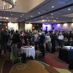Party attendees await results on election night at the Bellevue Hilton. Kailan Manandic/staff photo