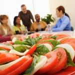 Fruits, vegetables and low-fat cheeses are good – and good for you – choices for meeting snacks.