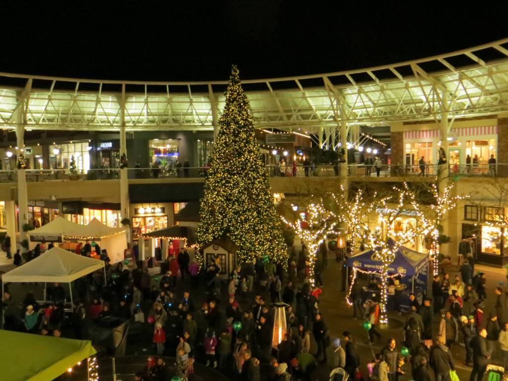 The end of the Luminary Walk on Dec. 1 ended at Redmond Town Center. Samantha Pak/staff photo