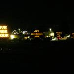 Holiday messages light up the Luminary Walk from Redmond City Hall to Redmond Town Center on Dec. 1. Samantha Pak/staff photo