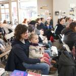 Families with young children wait for Santa to arrive around 9:45 a.m. Stephanie Quiroz/staff photo.