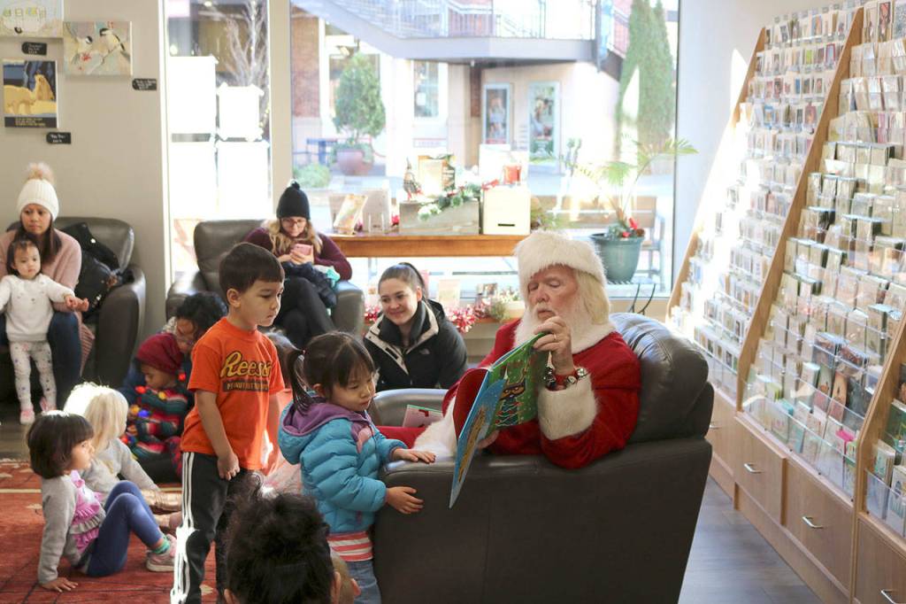 Brick and Mortar Books in Redmond Town Center will have one more Santa story time at 9:45 a.m. Dec. 11. Stephanie Quiroz/staff photo.