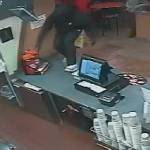 The two suspects wore dark masks to conceal their faces. Redmond police are still investigating this crime. Photos courtesy of the Redmond Police Department