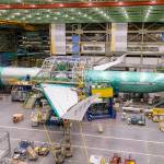 First BOEING 777X flight test airplane comes together