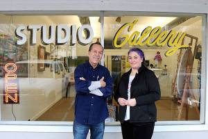 Director of Centro Cultural Mexico Carlos Jimenez and gallery curator Angie Hinojos Yusuf had the same goal and vision to build culture and community through arts in King County. Stephanie Quiroz/staff photo