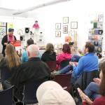 The Redmond Association of Spokenword hosted Gloria Burgess Feb. 22 in their new meeting location at Los Pajaros Studio Galley. Stephanie Quiroz/staff photo.