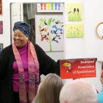 Award-winning author and poet, Gloria Burgess shared from her new book, Pass It On! on Feb. 22 at Los Pajaros in Redmond. Stephanie Quiroz/staff photo.