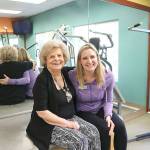 Toni Underwood works out with her PrimeFit coach Kelly Fennelly three times a week. They work on strengthening legs, back, and chest. Stephanie Quiroz/staff photo.