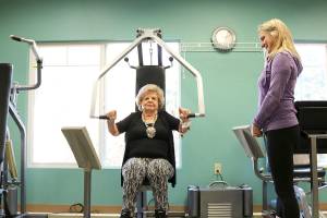 Toni Underwood of Redmond works out with PrimeFit coach three times a week. Stephanie Quiroz/staff photo