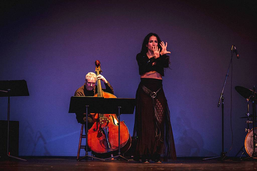 Flamenco star, Karen Lugo performed at the Bellevue Performing Arts Center on Feb. 22. Lugo is an internationally awarded dancer and choreographer. Photo courtesy of Bibiana Ruiz.