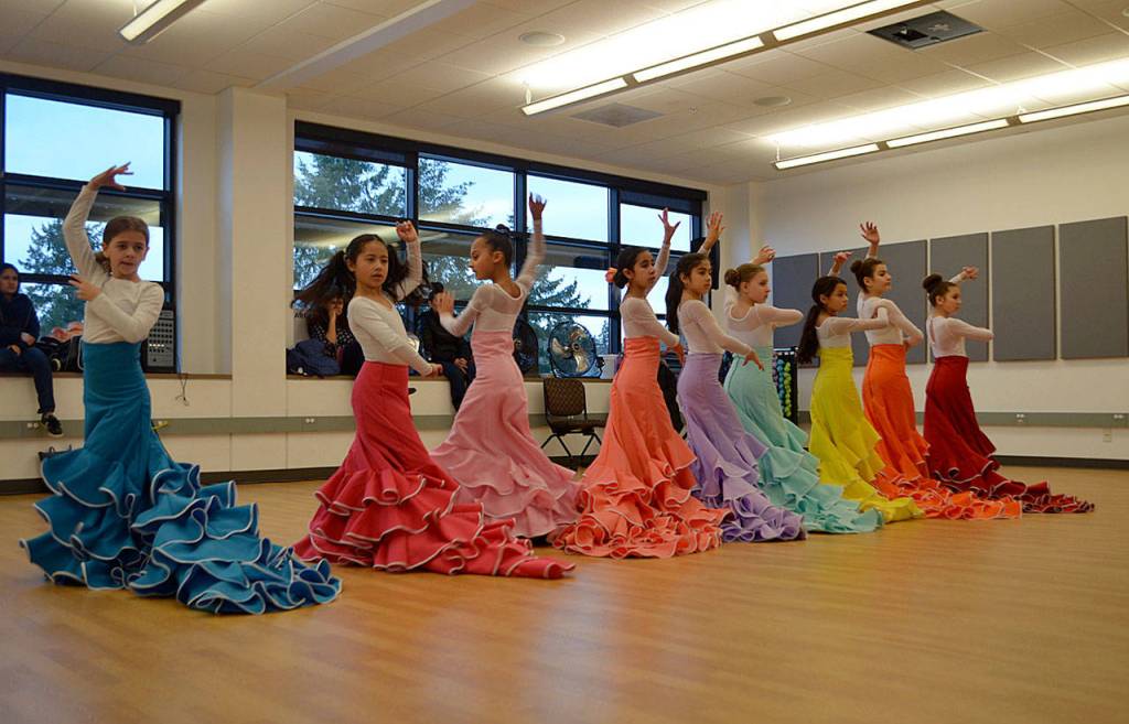 During her visit to the Eastside, Karen Lugo also held workshops at Semilla Flamenco and taught 70 students. Photo courtesy of Bibiana Ruiz.