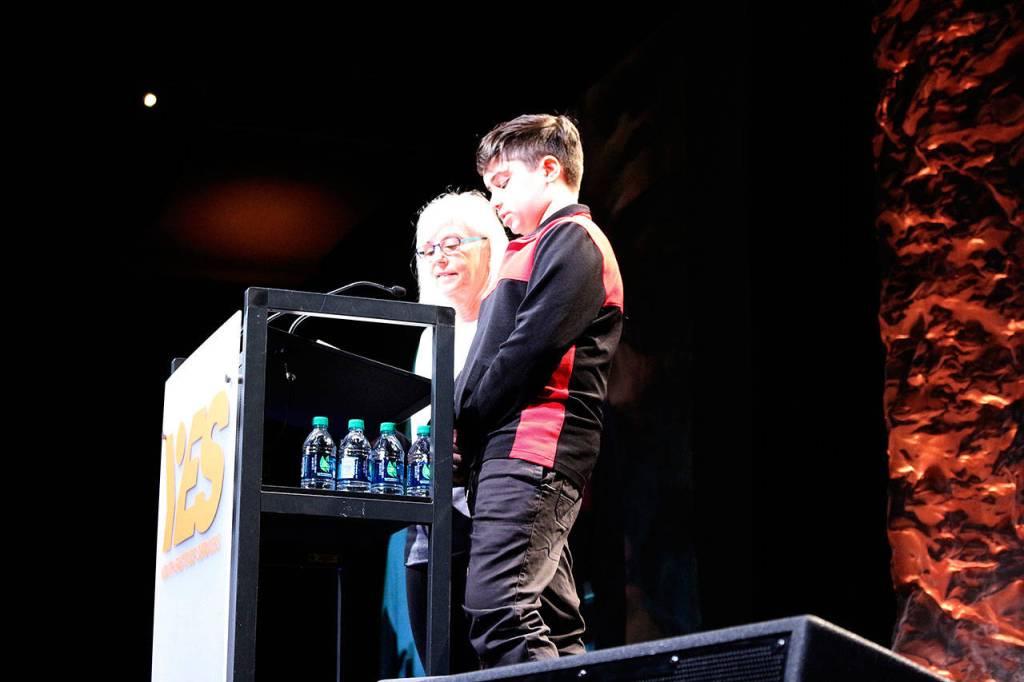 Pat, a YES Success Mentor, and Nima, whose last names have been withheld, share the impact a Success Mentor can have at an at-risk youth. Madison Miller/staff photo