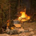 The 2015 Wolverine Fire in the Okanogan-Wenatchee National Forest near Lake Chelan. Photo courtesy of Washington Department of Natural Resources/Kari Greer