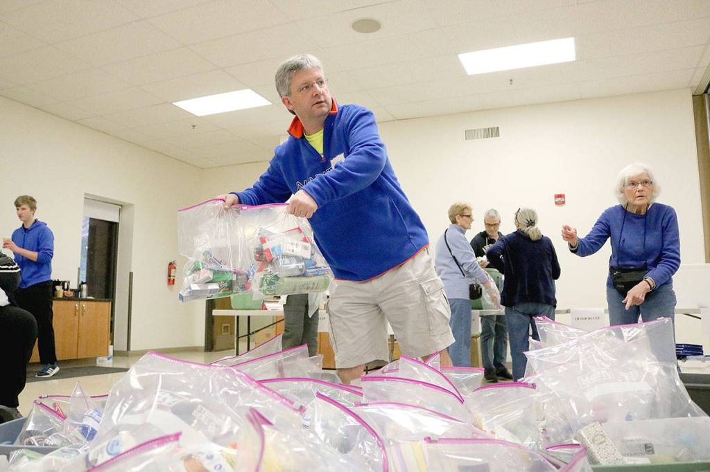 Hygiene kits were delivered to the Lake Washington School District, Lifewire, and Sophias Way. Stephanie Quiroz/ staff photo